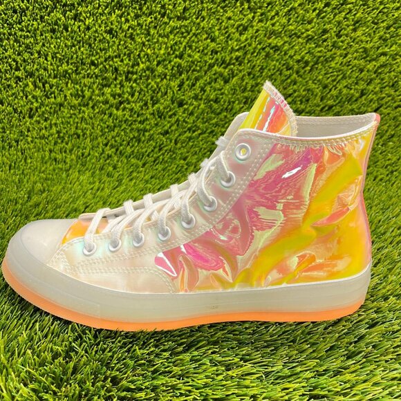 Converse Chuck 70 Hi Vis Mens Size 10 Orange Pink Walking Shoes Sneakers - Picture 3 of 10